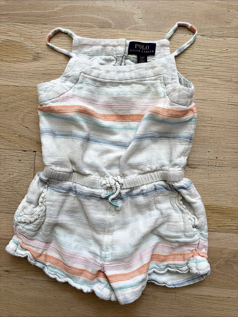 Polo Ralph Lauren Striped Romper Girls 2T